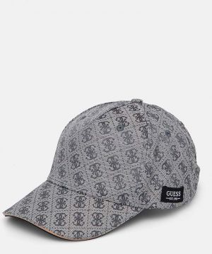 Šiltovka Guess MILANO šedá farba, vzorovaná, AM9369 POL01