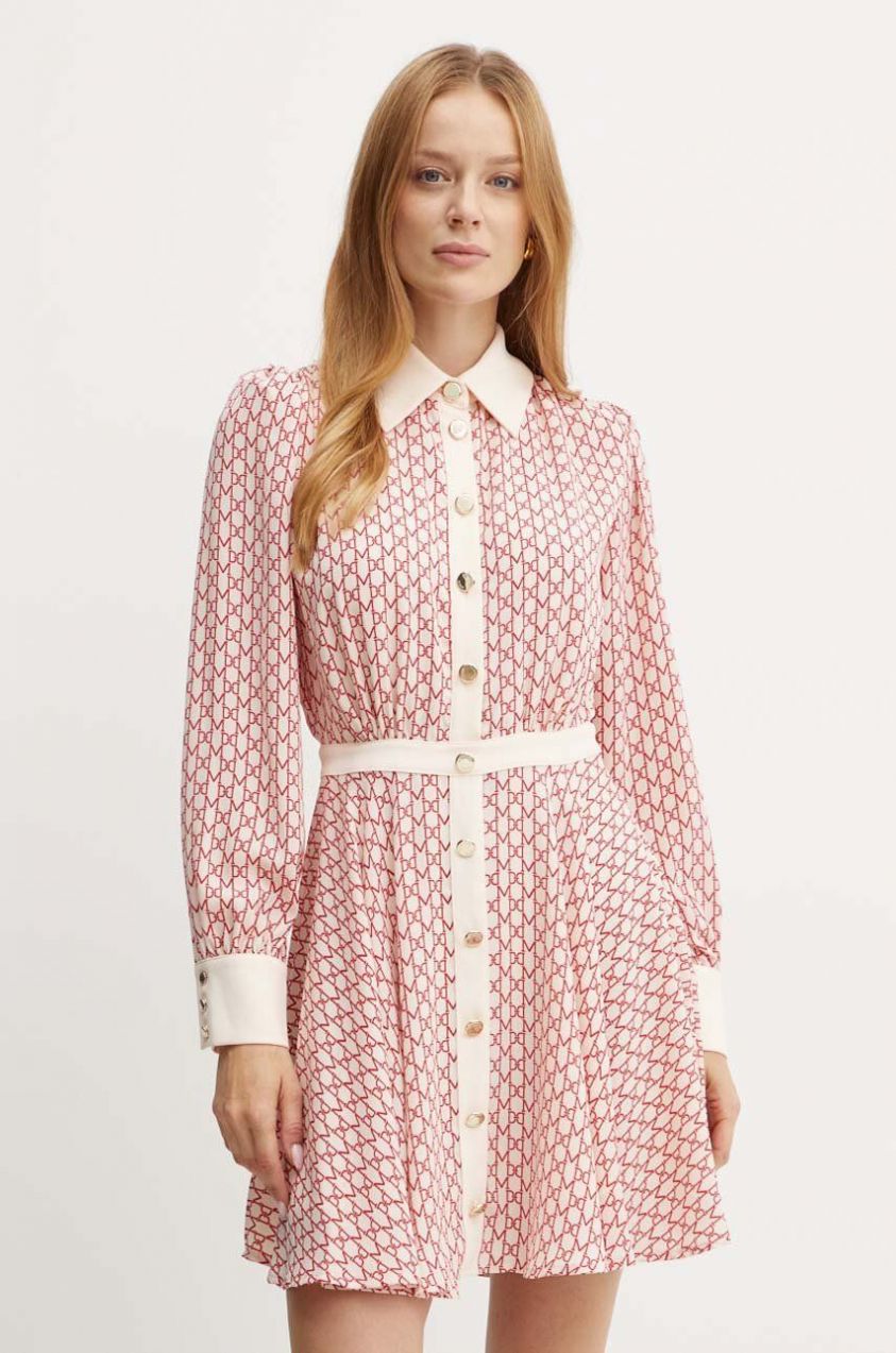 Šaty Marciano Guess EDITH béžová farba, mini, áčkový strih, 4YGK35 7142A