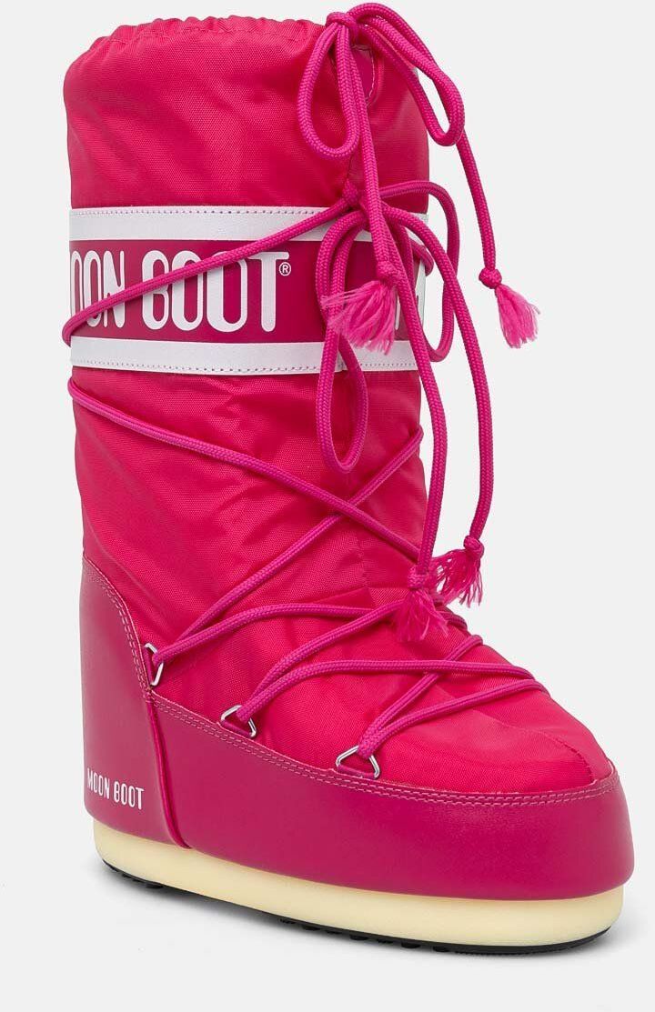 Snehule Moon Boot MB ICON NYLON ružová farba, 80D1400440 J003