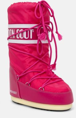 Snehule Moon Boot MB ICON NYLON ružová farba, 80D1400440 J003