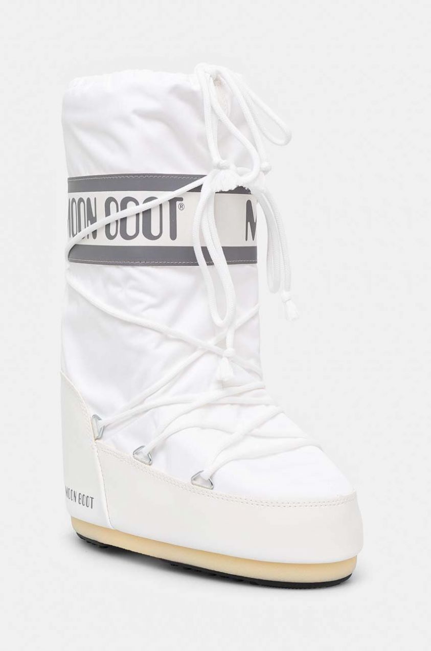 Snehule Moon Boot MB ICON NYLON biela farba, 80D1400440 A001