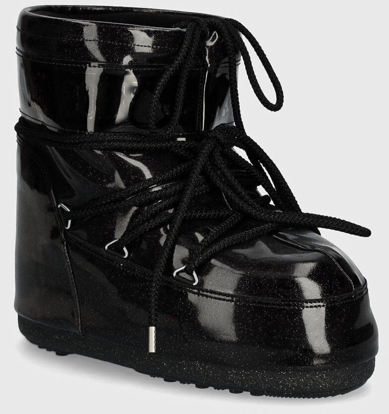 Snehule Moon Boot MB ICON LOW GLITTER čierna farba, 80D1409440 N001