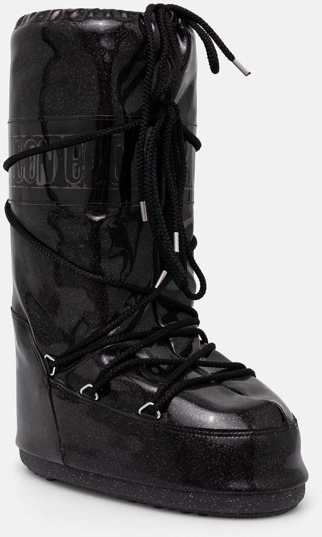 Snehule Moon Boot MB ICON GLITTER čierna farba, 80D1402850 N001