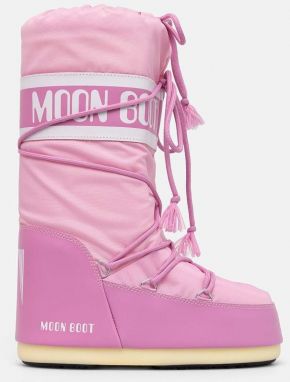 Snehule Moon Boot MB ICON NYLON ružová farba, 80D1400440 J001