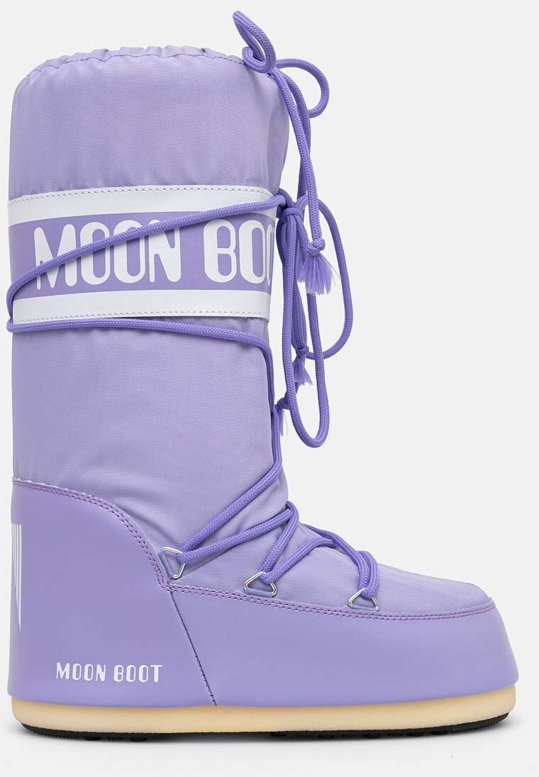Snehule Moon Boot MB ICON NYLON fialová farba, 80D1400440 E001