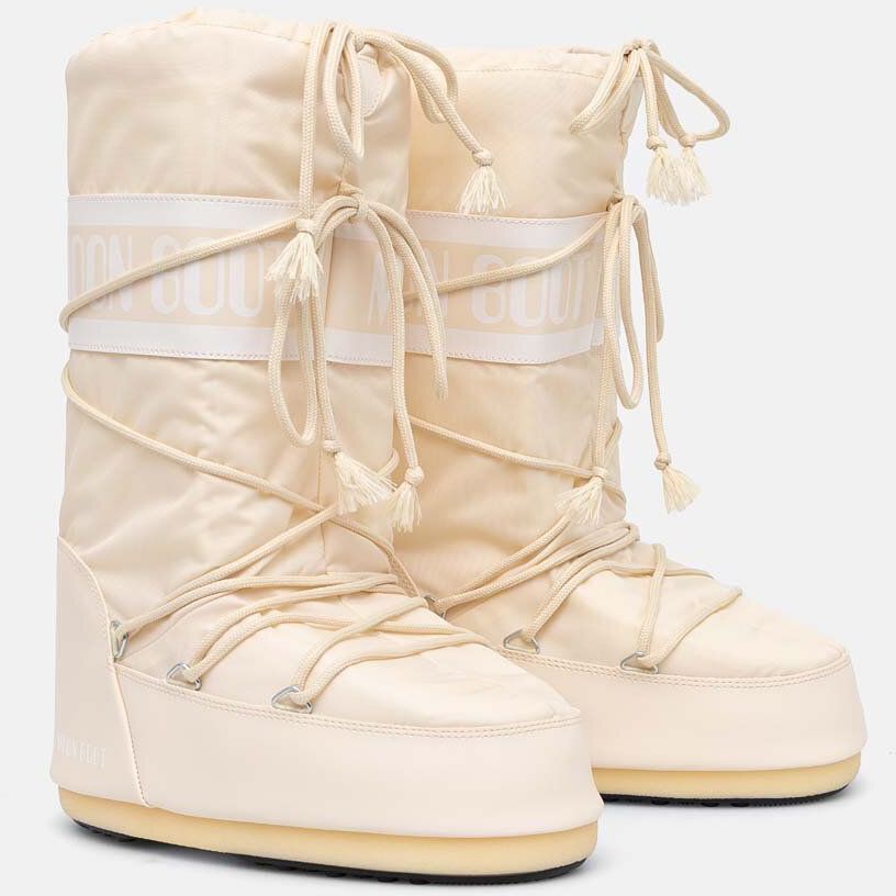 Snehule Moon Boot MB ICON NYLON béžová farba, 80D1400440 L002