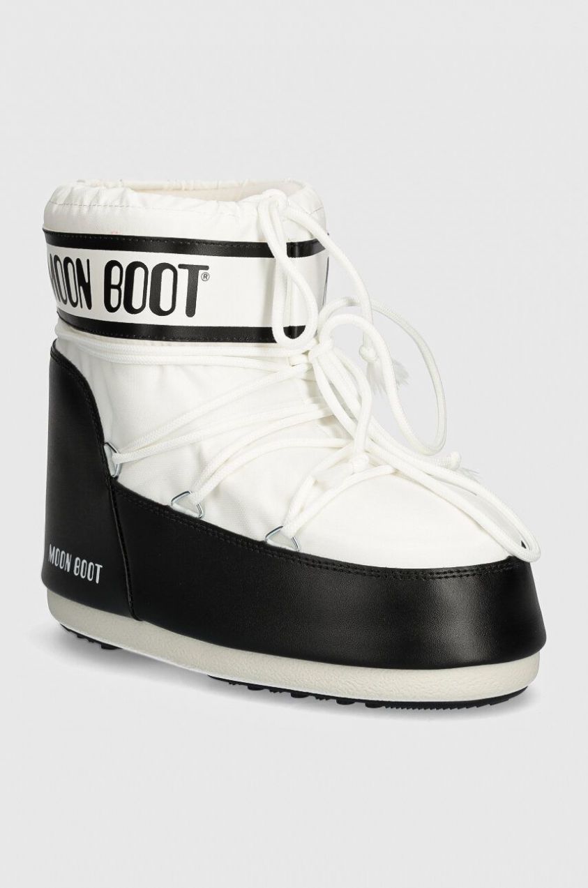 Snehule Moon Boot MB ICON LOW NYLON biela farba, 80D1409340 A001
