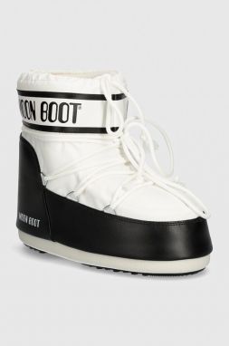 Snehule Moon Boot MB ICON LOW NYLON biela farba, 80D1409340 A001