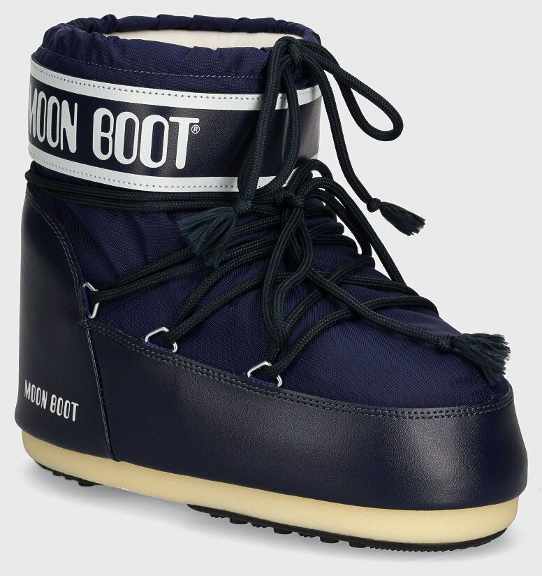 Snehule Moon Boot MB ICON LOW NYLON tmavomodrá farba, 80D1409340 F003