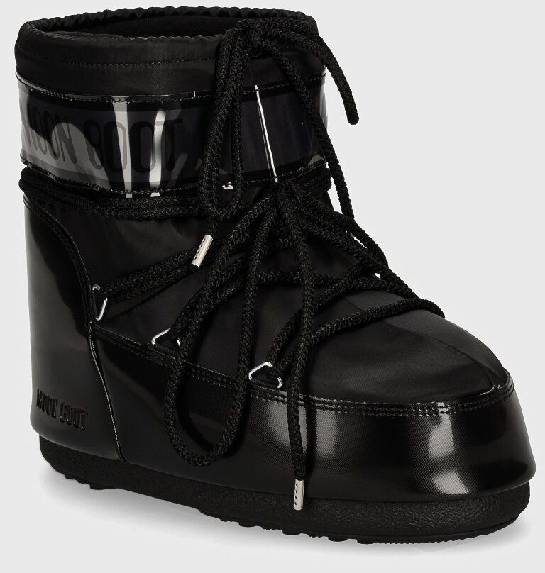 Snehule Moon Boot MB ICON LOW GLANCE čierna farba, 80D1409350 N001