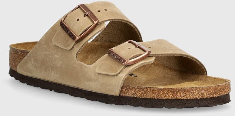 Nubukové šľapky Birkenstock Arizona hnedá farba, 352201