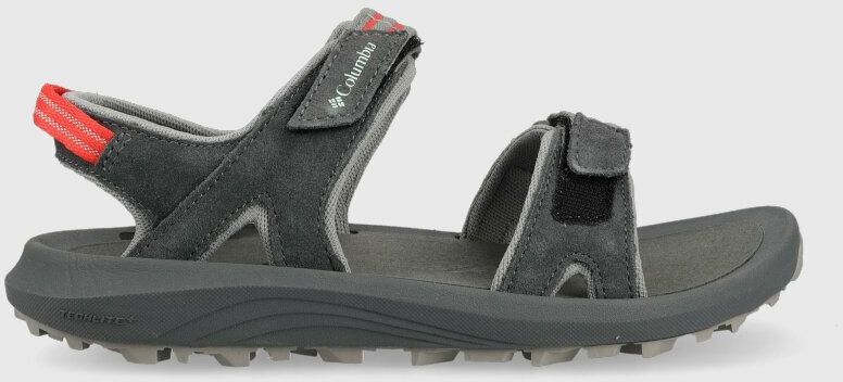 Sandále Columbia Trailstorm Hiker 2 Strap dámske, šedá farba, 1987161
