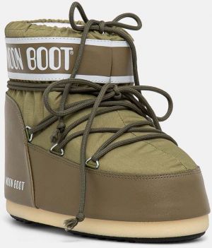 Snehule Moon Boot MB ICON LOW NYLON zelená farba, 80D1409340 M006