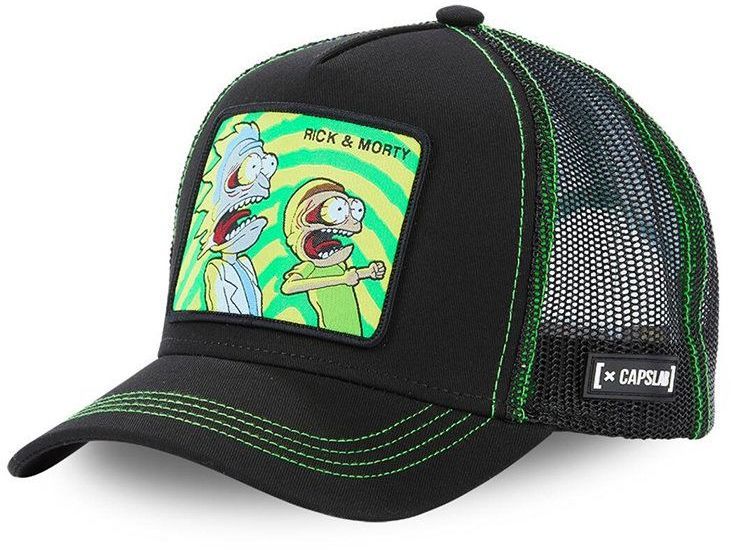 Čiapka Capslab RICKY & MORTY x Looney Tunes čierna farba, s nášivkou, CL/LOO/1/DAF4