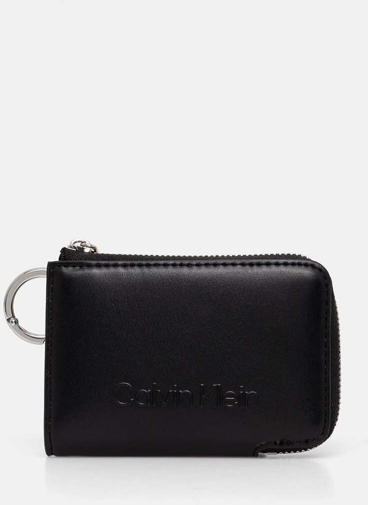 Peňaženka Calvin Klein dámska, čierna farba, K60K612441