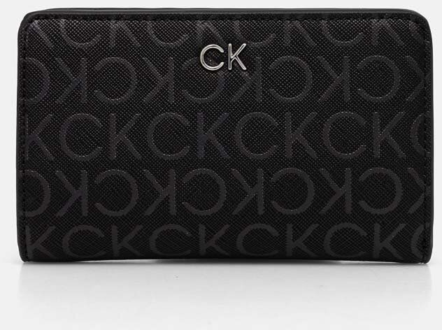 Peňaženka Calvin Klein dámska, čierna farba, K60K612683
