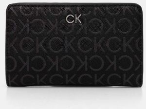Peňaženka Calvin Klein dámska, čierna farba, K60K612683