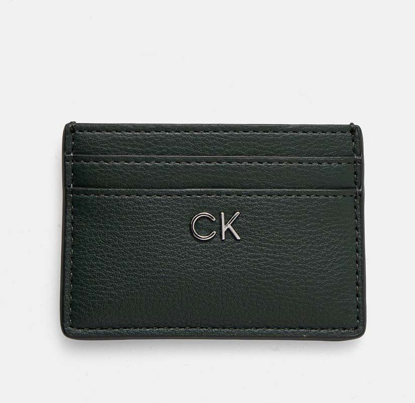 Peňaženka Calvin Klein dámska, zelená farba, K60K612427