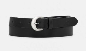 Kožený opasok Calvin Klein Jeans dámsky, čierna farba, K60K612765