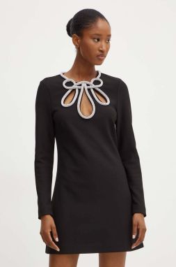 Šaty Marciano Guess GABRIELLA čierna farba, mini, áčkový strih, 4YGK39 6869Z