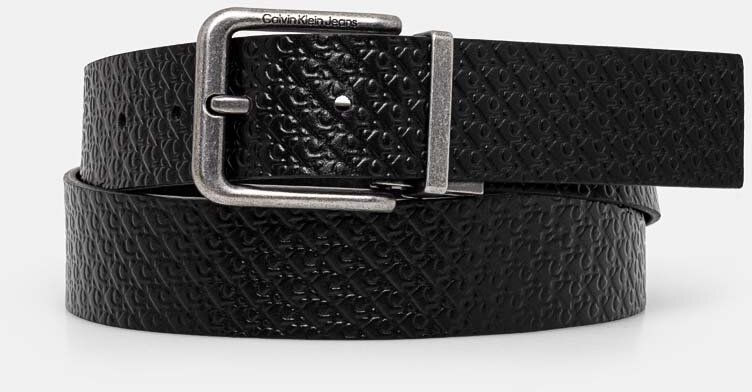 Obojstranný opasok Calvin Klein Jeans pánsky, čierna farba, K50K512083
