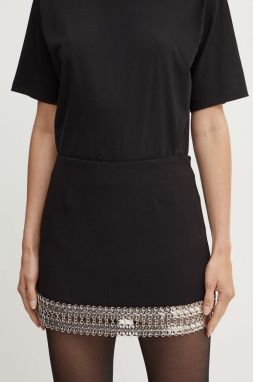 Sukňa Pinko čierna farba, mini, puzdrová, 104406 A28A