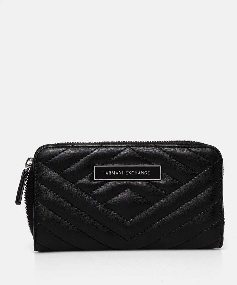 Peňaženka Armani Exchange dámska, čierna farba, 948068 4R742