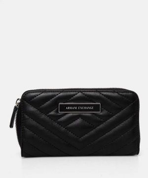 Peňaženka Armani Exchange dámska, čierna farba, 948068 4R742