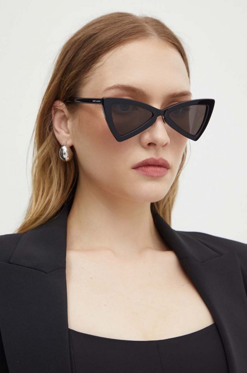Slnečné okuliare Saint Laurent dámske, čierna farba, SL 207 JERRY