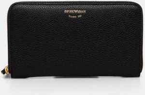 Peňaženka Emporio Armani dámska, čierna farba, EW000366 AF11953