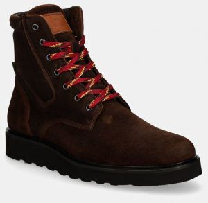 Semišové topánky PS Paul Smith Buck pánske, hnedá farba, M2S.BUC01.NSUE