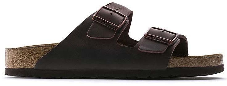 Kožené šľapky Birkenstock Arizona dámske, hnedá farba, 452763
