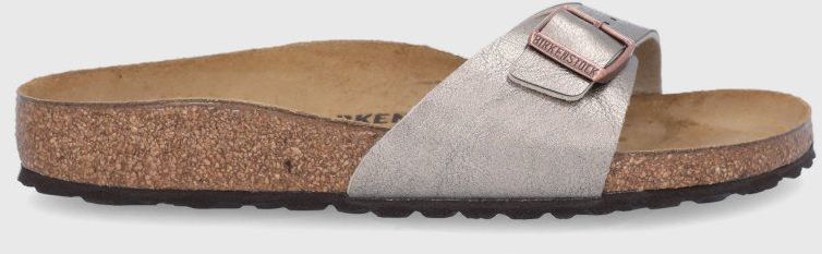Kožené šľapky Birkenstock Madrid dámske, zlatá farba, 1020632