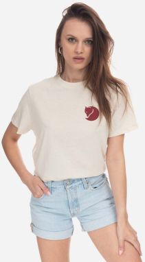 Tričko Fjallraven F87153.113-113, béžová farba, jednofarebný