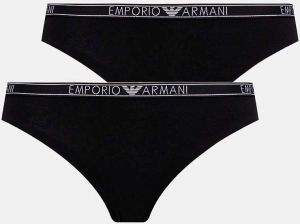 Tangá Emporio Armani Underwear 2-pak čierna farba, 163333 4F223