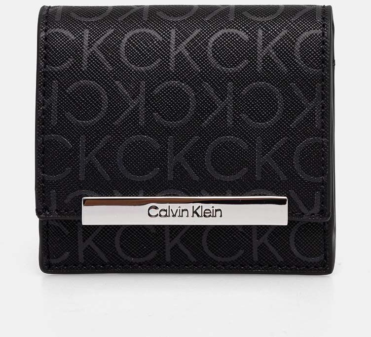 Peňaženka Calvin Klein dámska, čierna farba, K60K612443