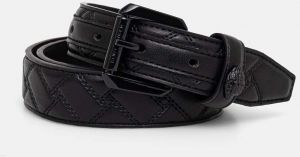 Kožený opasok Kurt Geiger London KENSINGTON dámsky, čierna farba, 760209109