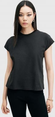 Bavlnené tričko AllSaints RUE TEE dámske, čierna farba, W185JB