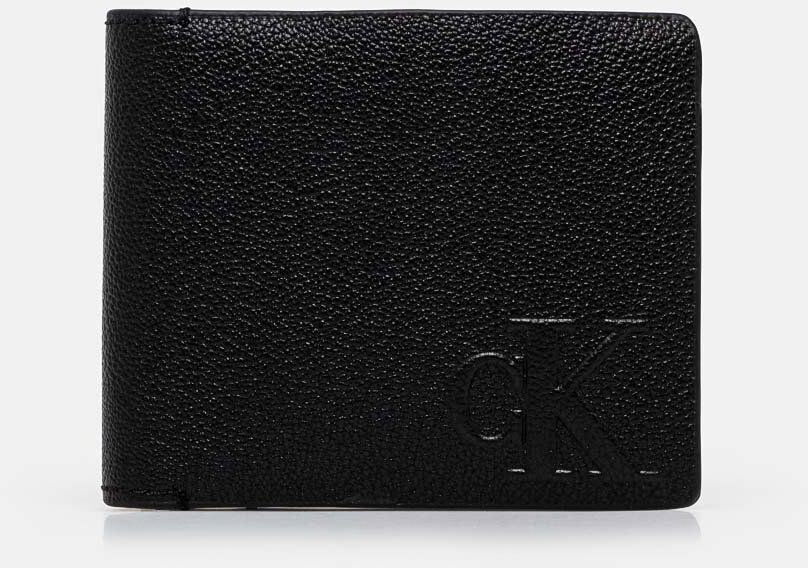 Peňaženka Calvin Klein Jeans pánska, čierna farba, K50K512594