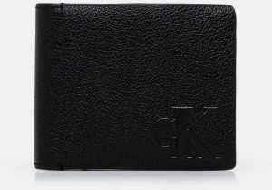 Peňaženka Calvin Klein Jeans pánska, čierna farba, K50K512594