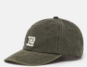 Bavlnená šiltovka P.E Nation Throwback Cap zelená farba, s nášivkou, 243A415
