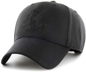 Šiltovka s prímesou vlny 47 brand NHL Chicago Blackhawks čierna farba, s nášivkou, H-MVPSP04WBP-BKD