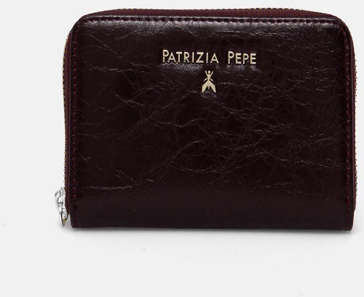 Kožená peňaženka Patrizia Pepe dámska, bordová farba, 2Q8512 L131