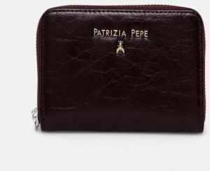 Kožená peňaženka Patrizia Pepe dámska, bordová farba, 2Q8512 L131