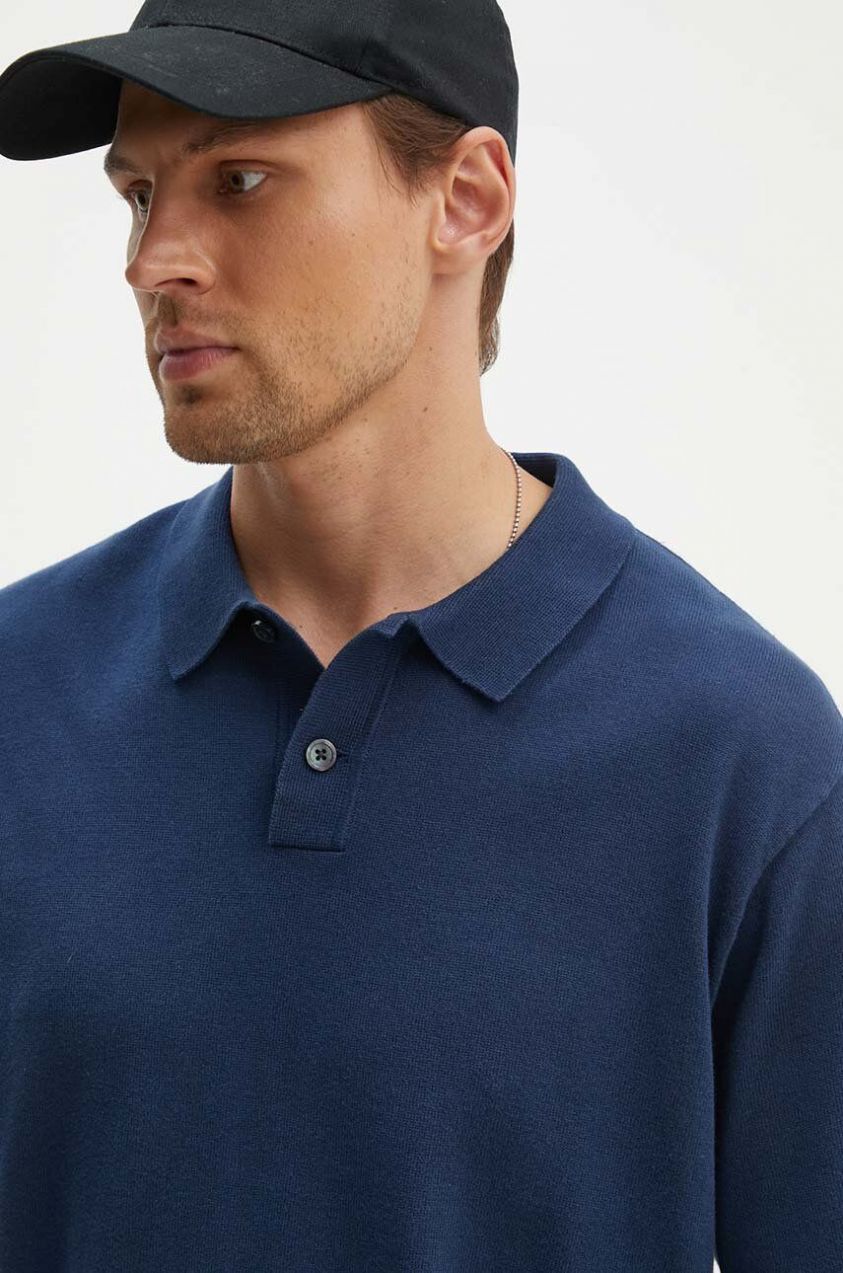 Bavlnené polo tričko Levi's tmavomodrá farba, jednofarebné, A7294