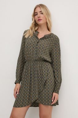 Šaty Pepe Jeans PERNICIA zelená farba, mini, áčkový strih, PL953622