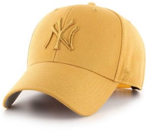 Čiapka 47 brand MLB New York Yankees žltá farba, s nášivkou, B-MVPSP17WBP-WEA