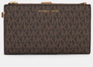 Peňaženka MICHAEL Michael Kors dámsky, hnedá farba