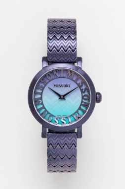 Hodinky Missoni dámske, fialová farba, MWCY00723