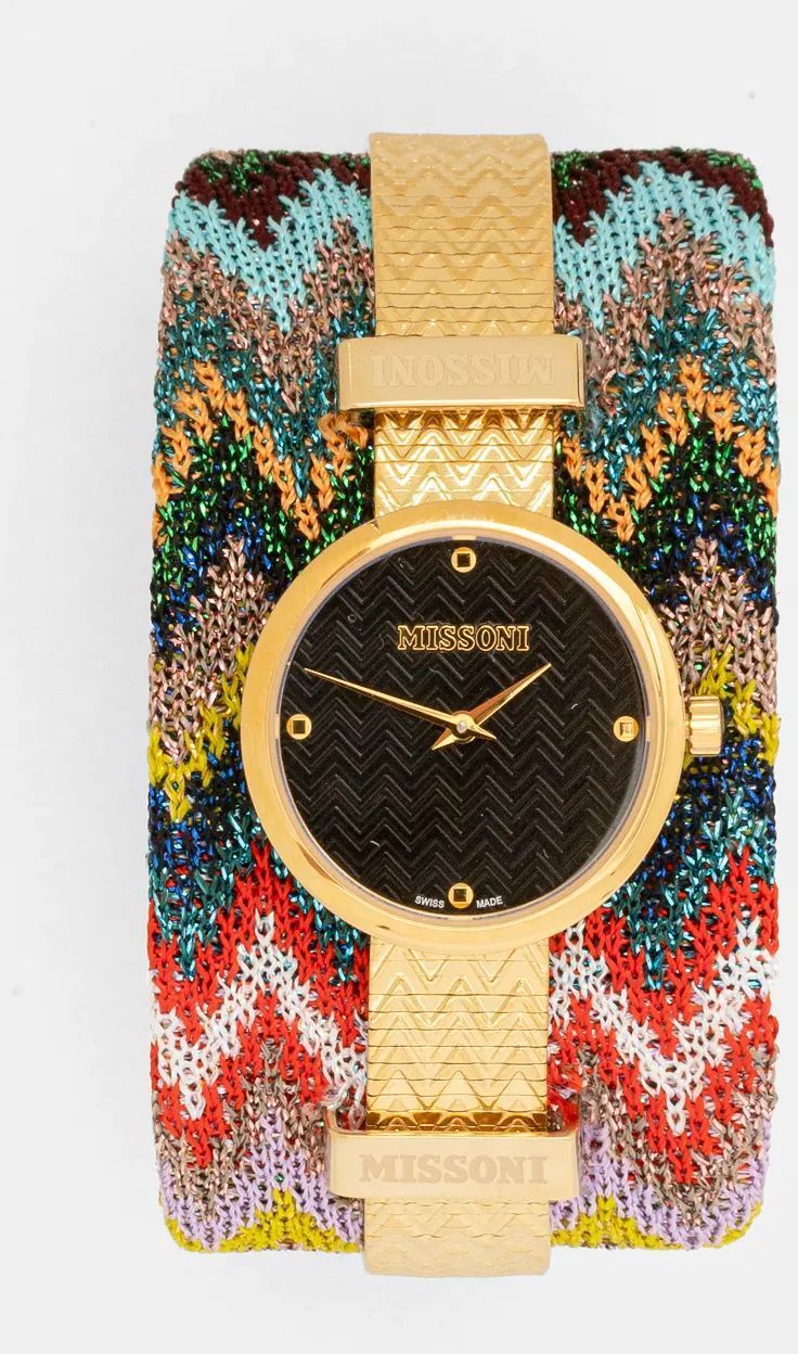 Hodinky Missoni dámske, zlatá farba, MWY102122